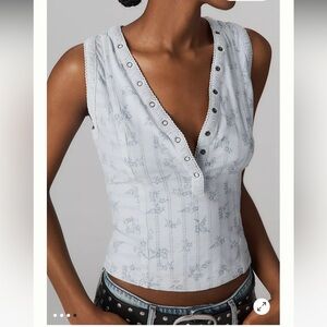 Anthropology NWT Pointelle Tank